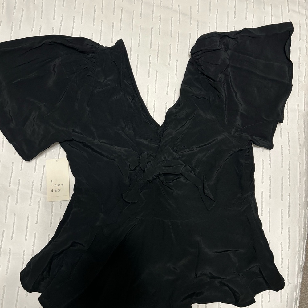 a new day Black Blouse